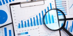 Various different graphs and charts.