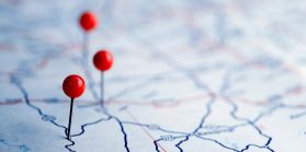 location pins on map
