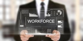 man with workforce typed infront of him 
